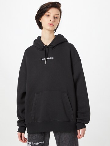 Calvin Klein Jeans Sweatshirt in Black: front