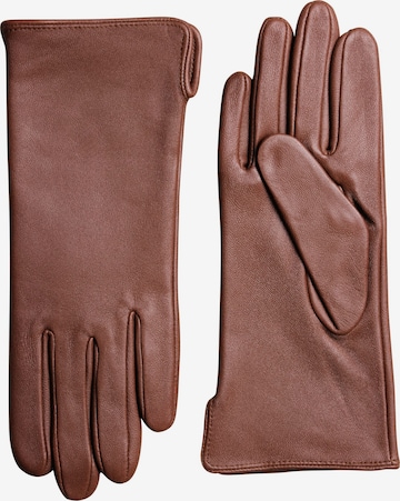 Next - Luvas com dedos em castanho: frente