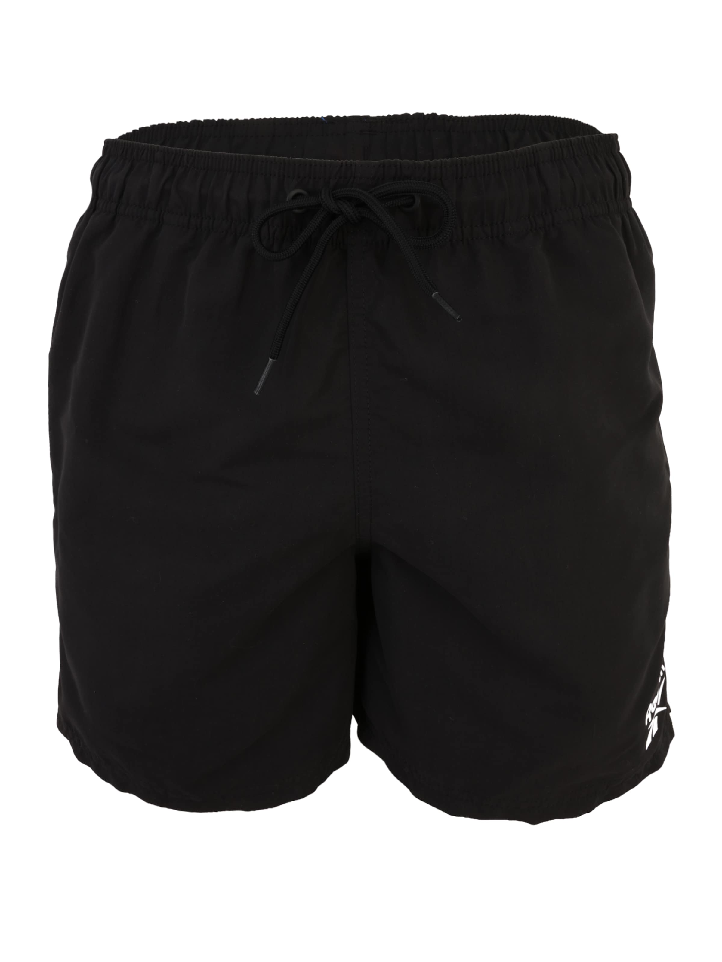 fekete / fehér Reebok Rövid fürdőnadrágok 'YALE', Termék nézet