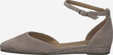 TAMARIS Ballet Flats with Strap in Beige