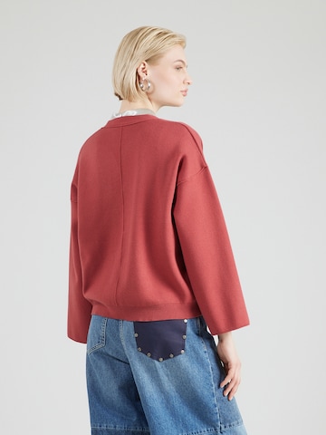 ICHI Плетена жилетка 'IHBALLIA' в червено