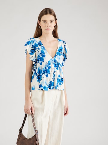 Y.A.S Bluse 'Bloom' in Blau