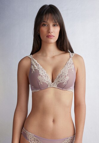INTIMISSIMI Triangel BH 'Pretty Flowers' in Lila: Vorderseite