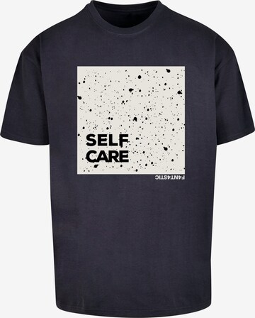 F4NT4STIC Shirt 'Self Care' in Blauw: voorkant