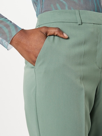 Dorothy Perkins Regular Trousers with creases 'Grazer' in Green