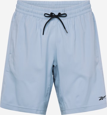 Reebok Loosefit Sportovní kalhoty – modrá: přední strana