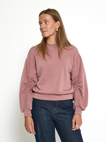 minus Sweatshirt 'Sabi' in Roze: voorkant