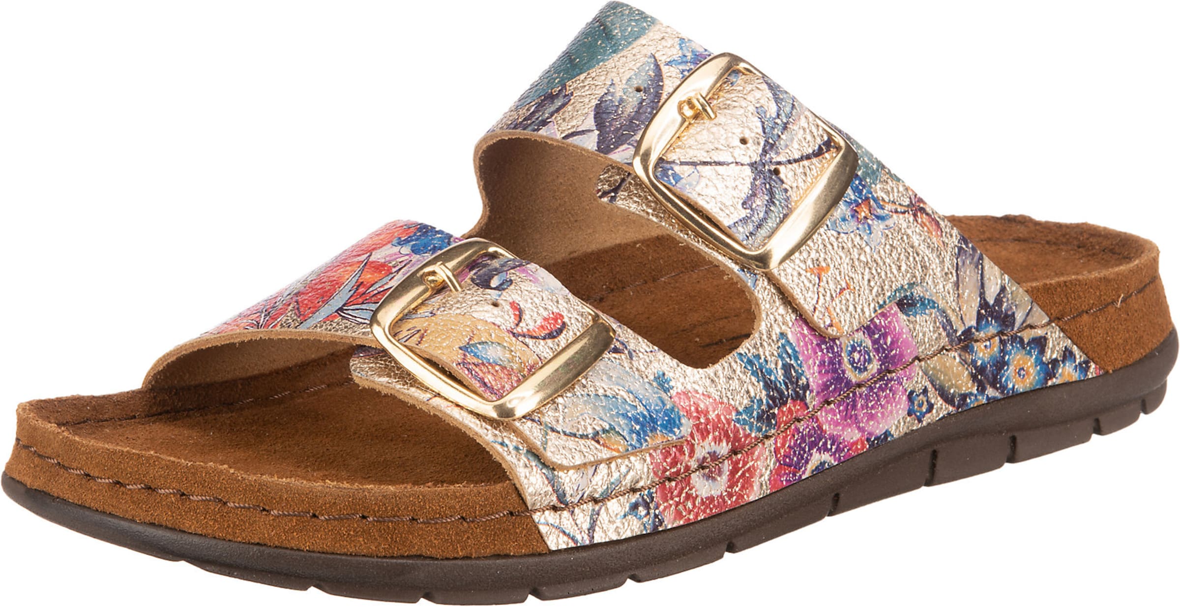 ROHDE Muiltjes 'Rodigo' in Goud: voorkant