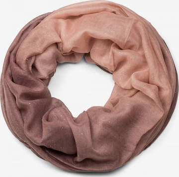 styleBREAKER Schlauchschal 'Glitzer Loop mit Farbverlauf' in Pink: Vorderseite