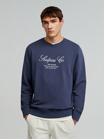 Scalpers Sweatshirt 'The Studio' in Blue