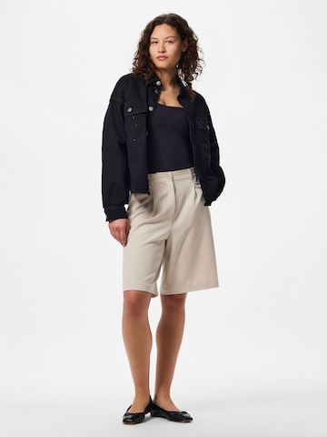 PIECES Regular Fit Jacke in Schwarz