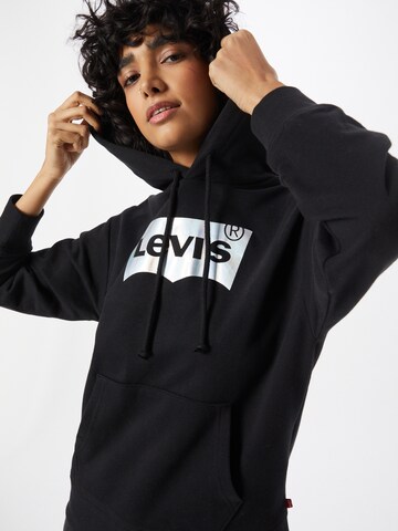 juoda LEVI'S ® Megztinis be užsegimo 'Graphic Standard Hoodie'