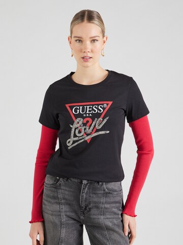 GUESS Shirt in Black: front