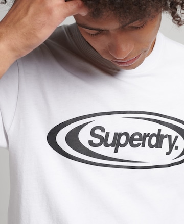 T-Shirt 'Game On 90s' Superdry en blanc