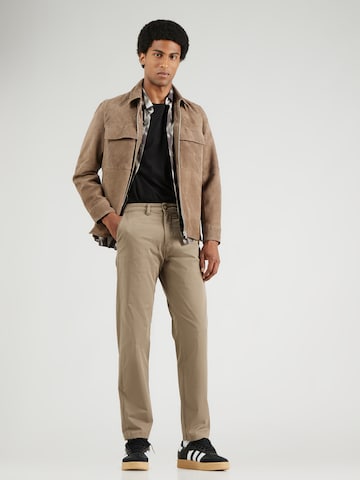 SELECTED Regular Chino trousers 'SLHNEW MILES' in Brown