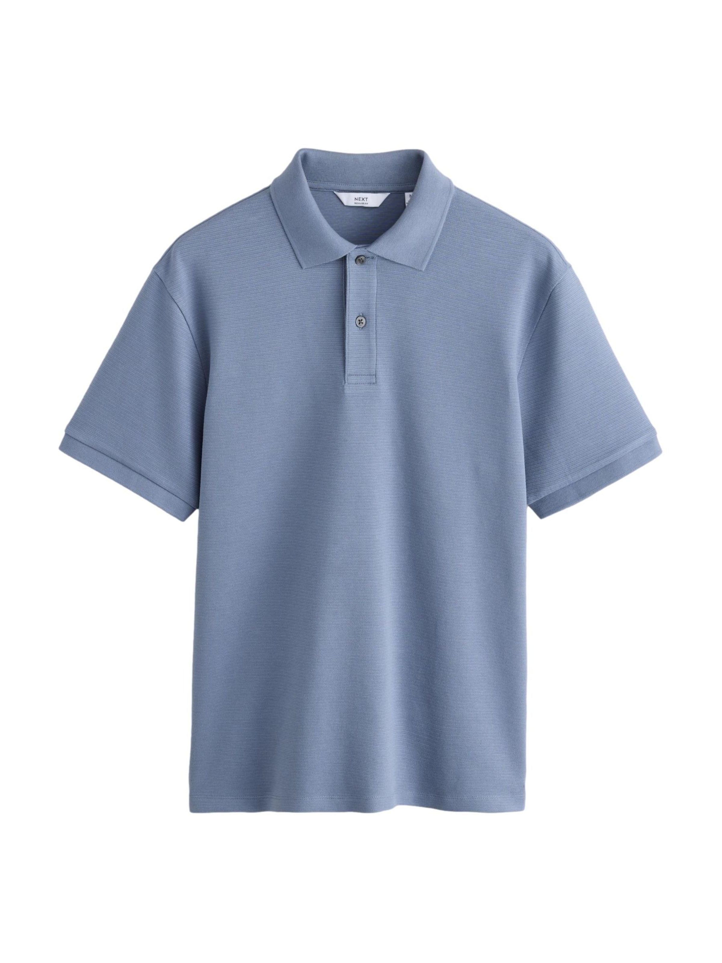 Next T-shirt i blå: framsida