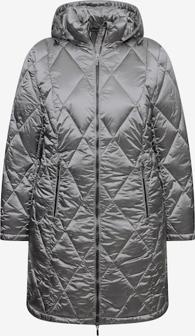 Ulla Popken Between-season jacket in Silver: front