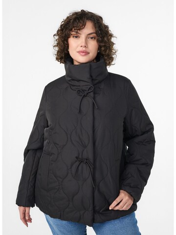 Zizzi Демисезонная куртка в Черный: спереди