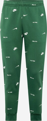 Pantalon 'CLUB' Nike Sportswear en vert : devant