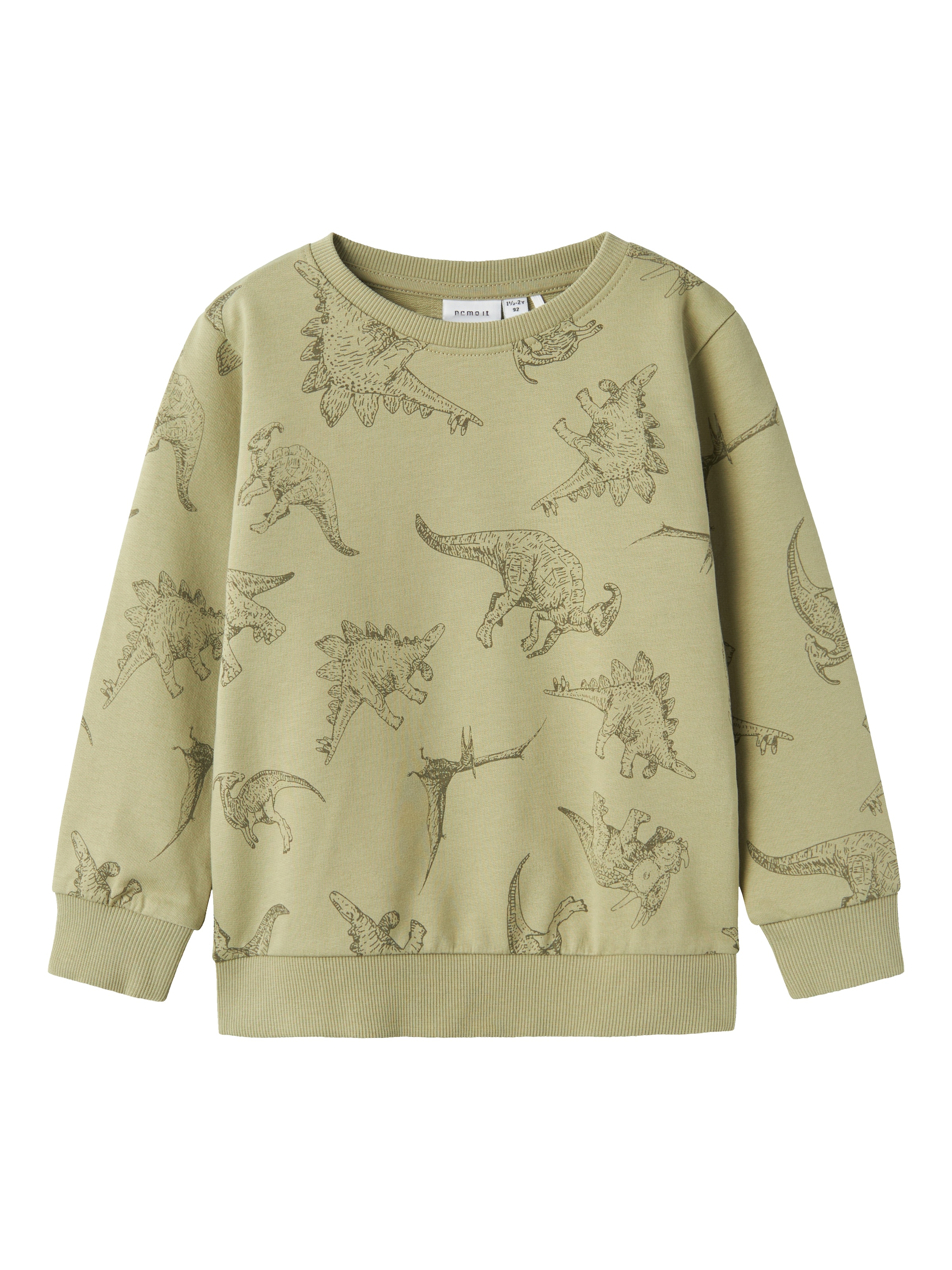 NAME IT Sweatshirt 'Varon' in Green: front