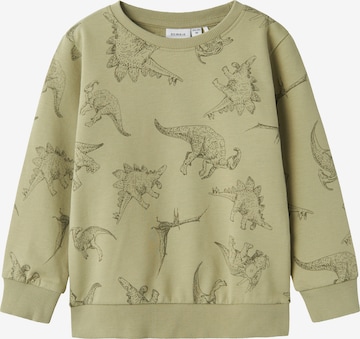 NAME IT Sweatshirt 'Varon' in Groen: voorkant