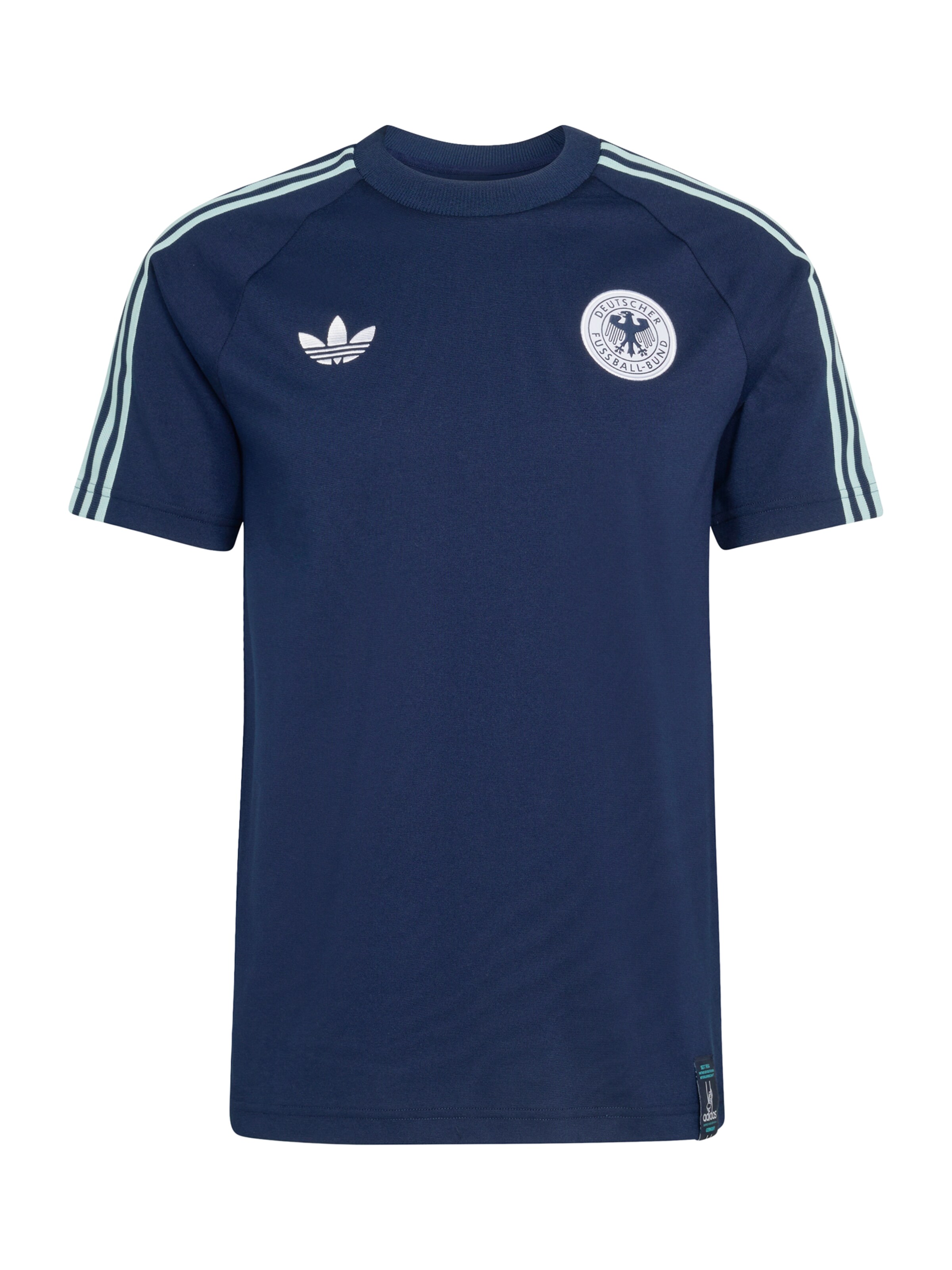ADIDAS PERFORMANCE Funktionsshirt 'DFB' in navy / aqua / weiß, Produktansicht
