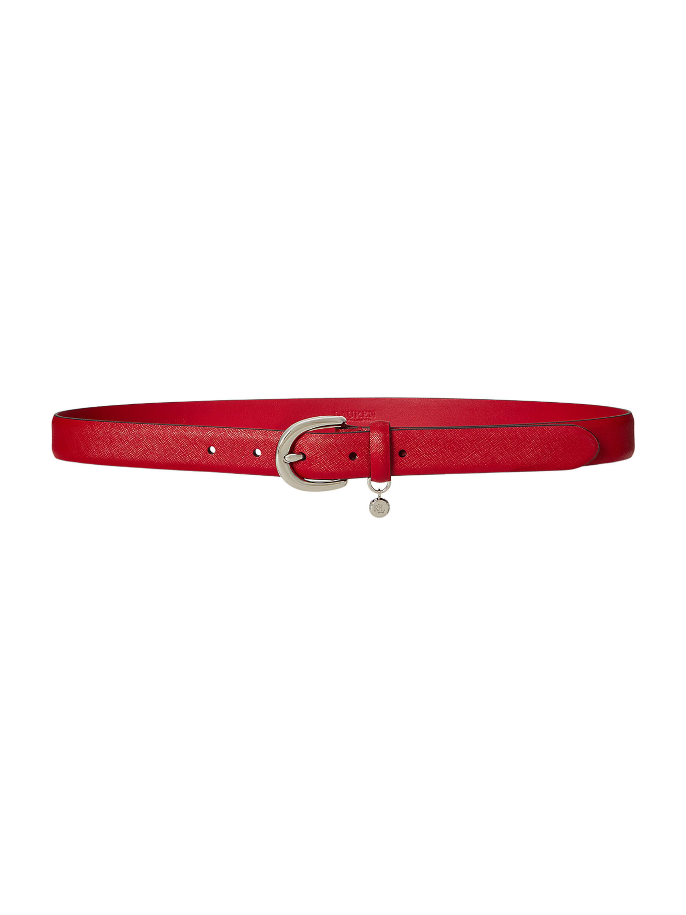 Ceinture 'Charm' Lauren Ralph Lauren en rouge : devant