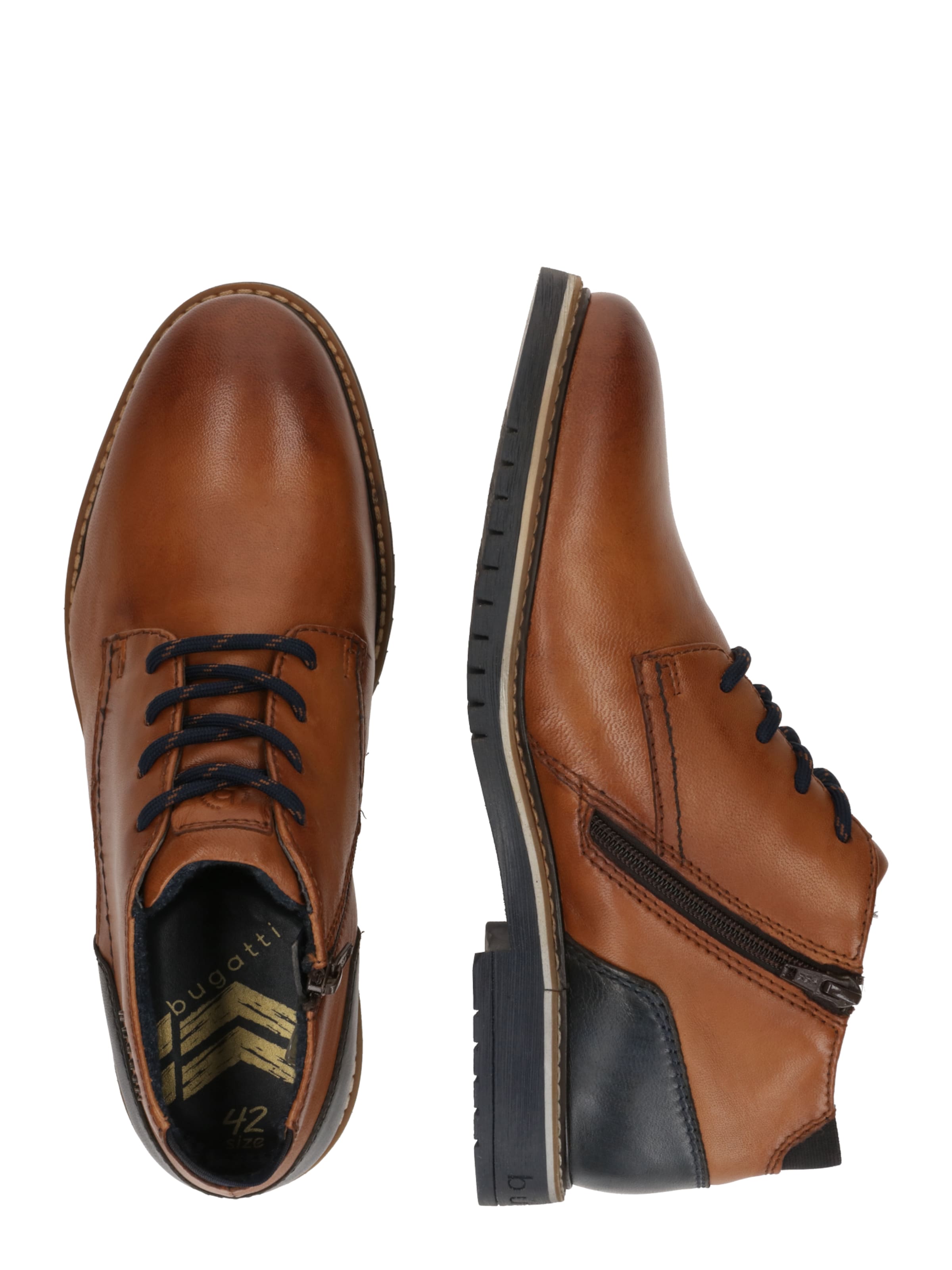 bugatti Buty sznurowane w kolorze brązowy