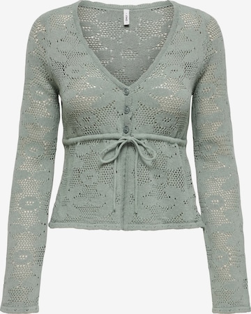 Cardigan 'ONLIsabel' ONLY en vert : devant