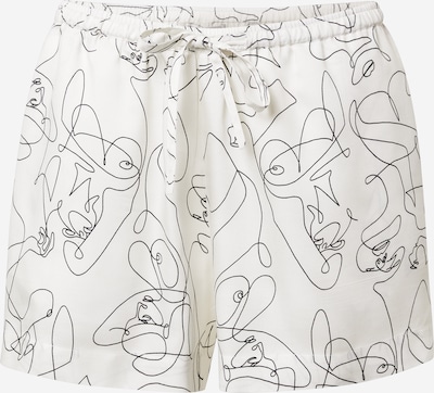 Underprotection Pantalon de pyjama 'Fie' en noir / blanc naturel, Vue avec produit