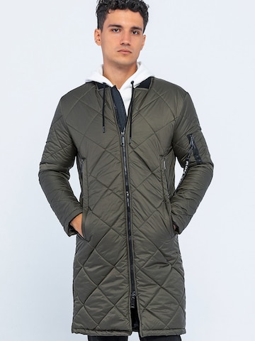 Ron Tomson Winter coat in Brown: front
