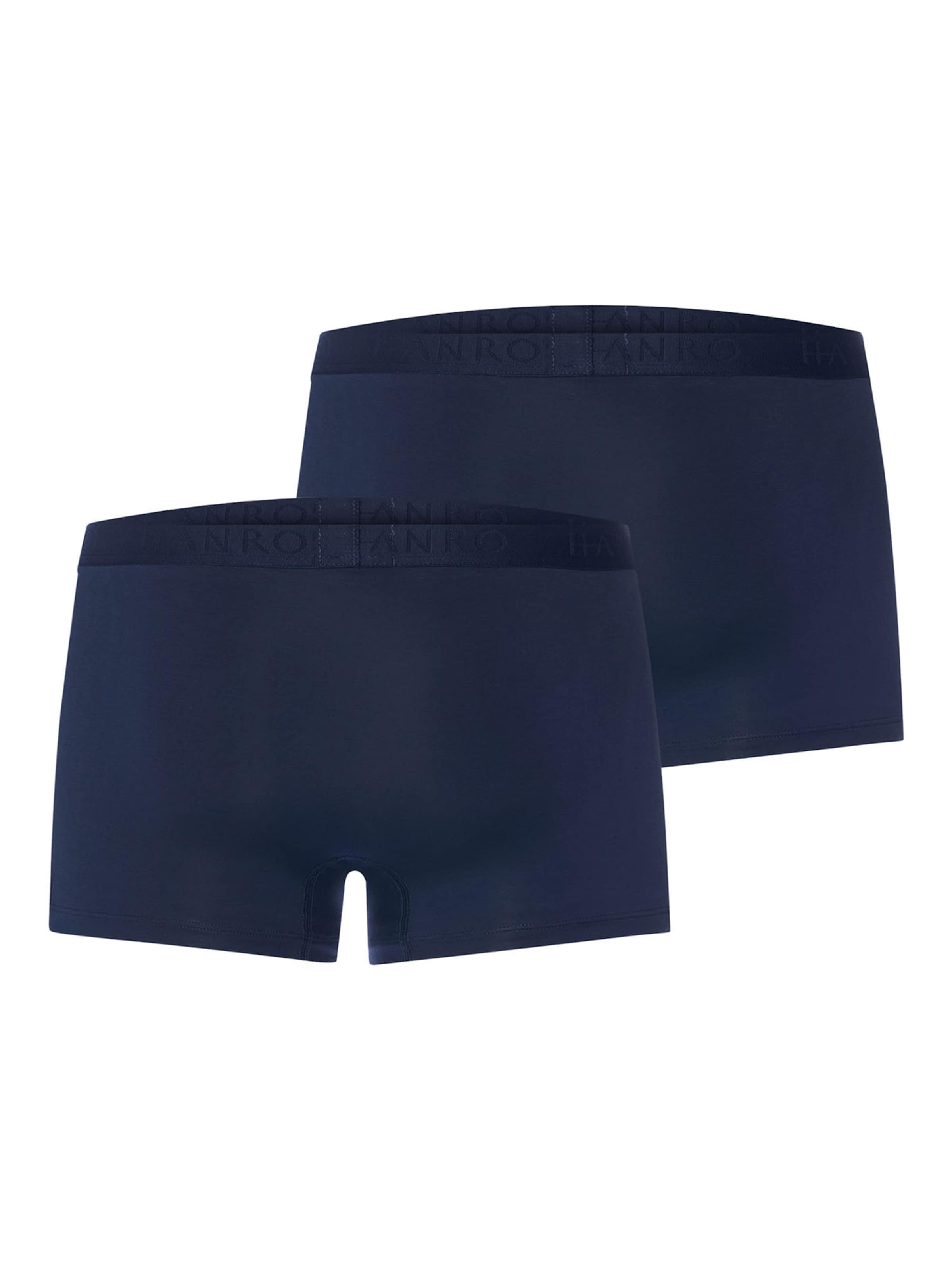 Hanro Boxershorts ' Cotton Essentials ' in Blauw