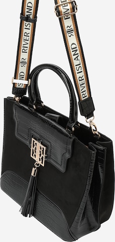 River Island Handbag 'HERITAGE' in Black: front