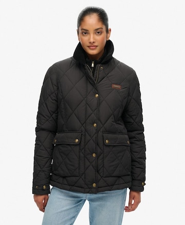 Veste mi-saison Superdry en noir : devant