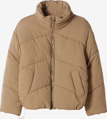 Veste mi-saison Bershka en beige : devant