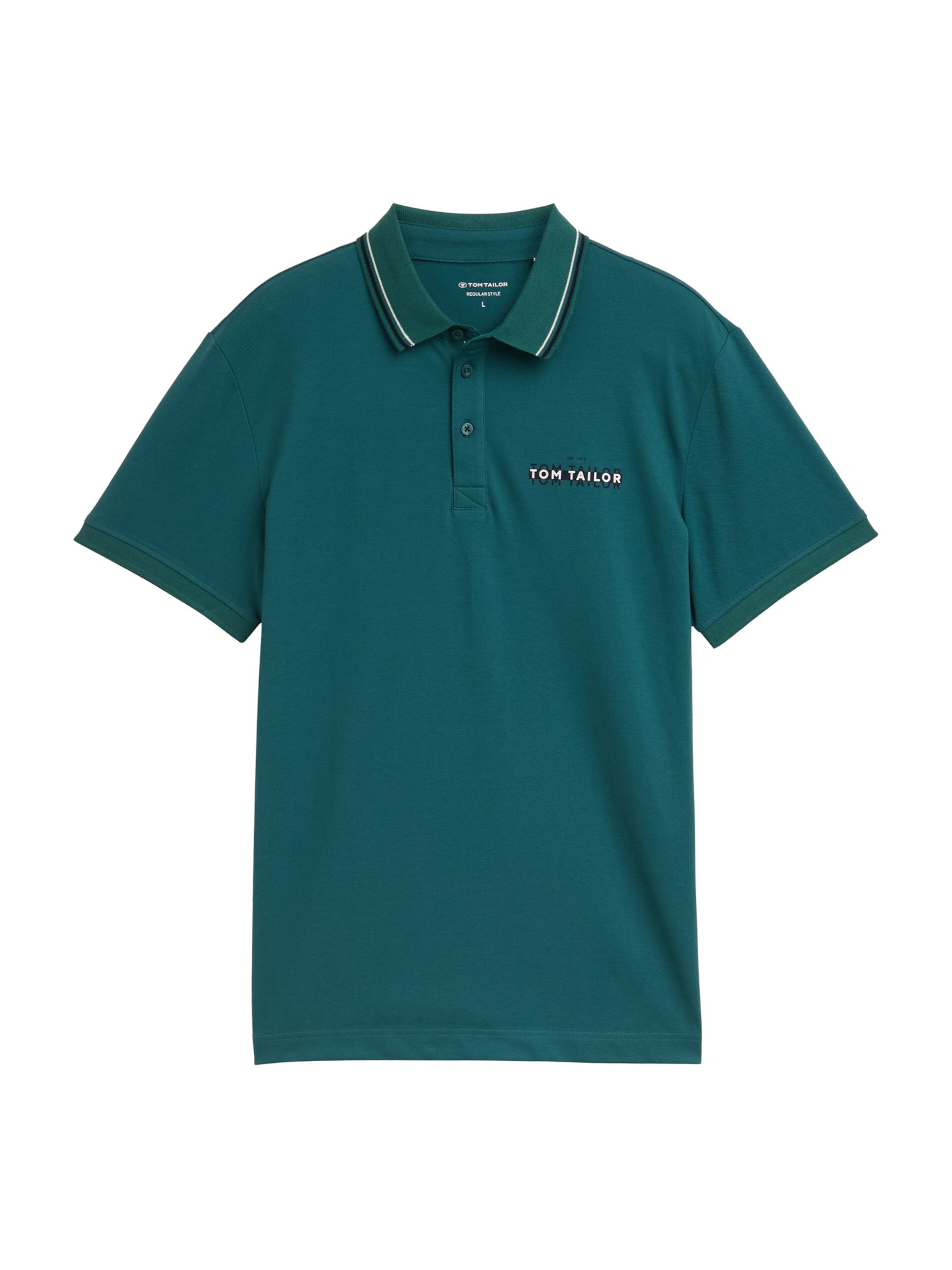 TOM TAILOR Poloshirt in Grün: Vorderseite