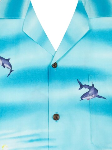 KY's Regular fit Button Up Shirt 'Haie' in Blue