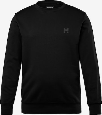 Men Plus Sweatshirt in Schwarz: Vorderseite