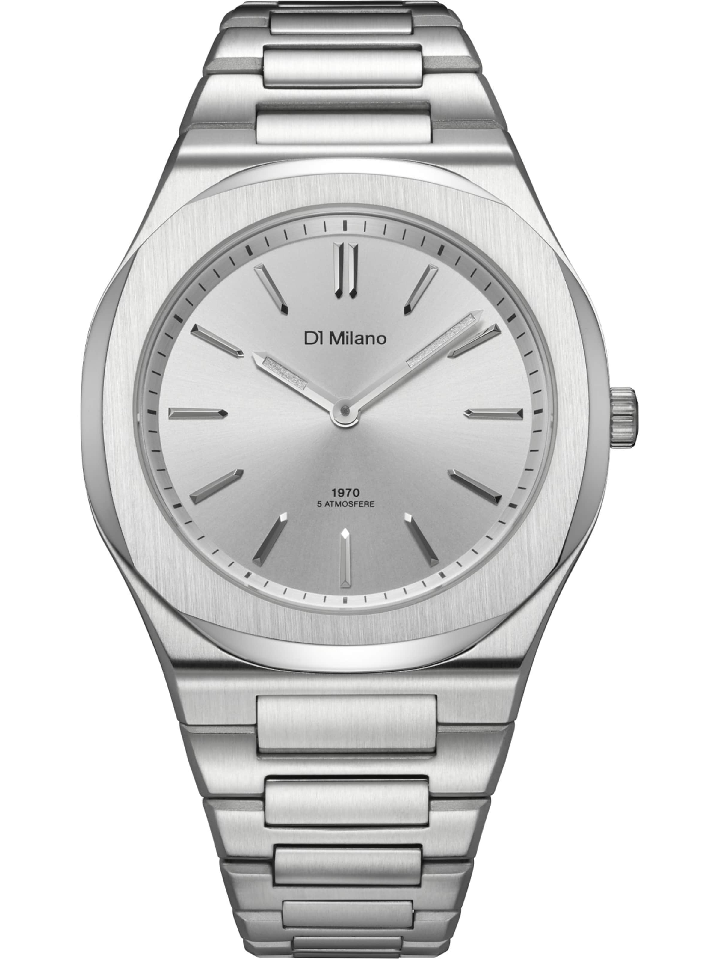 D1 Milano Analog Watch in Silver: front