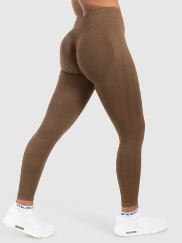 Coupe slim Leggings ' Yune ' Smilodox en marron