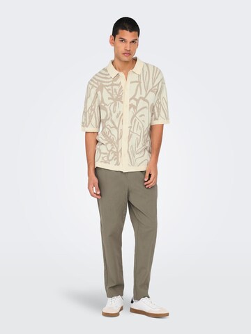 Only & Sons Knit Cardigan 'ONSKimo' in White