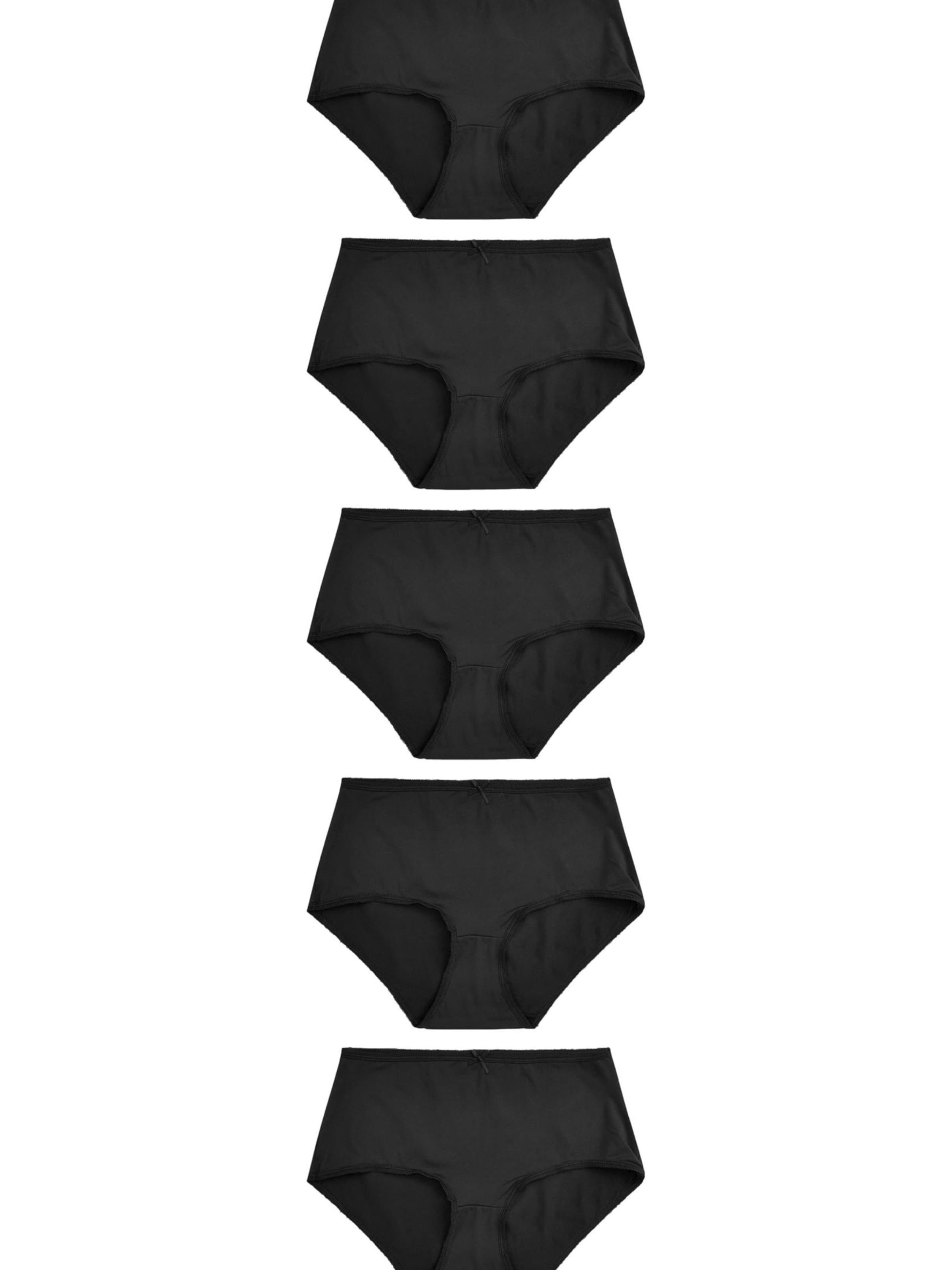 Next 5er Pack Slip in Schwarz: Vorderseite