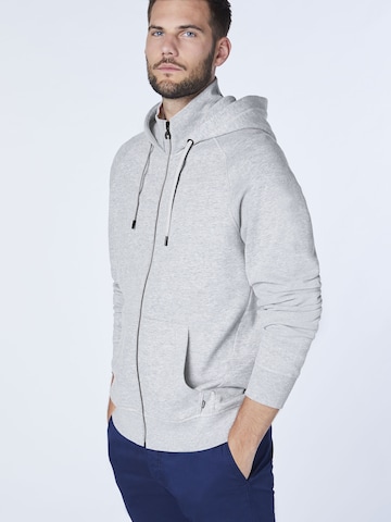 CHIEMSEE Regular fit Zip-Up Hoodie in Grey