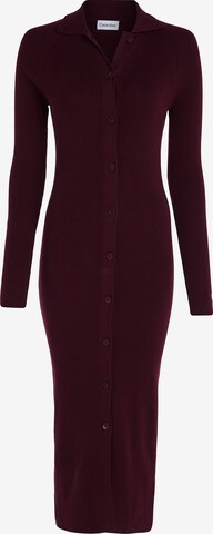 Calvin Klein Knitted dress in Red: front