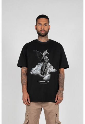 MJ Gonzales - Camisa em preto: frente