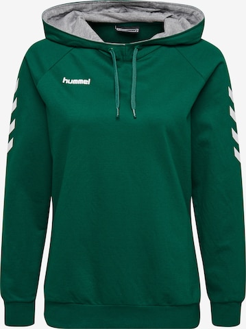 Hummel Sportief sweatshirt in Groen: voorkant