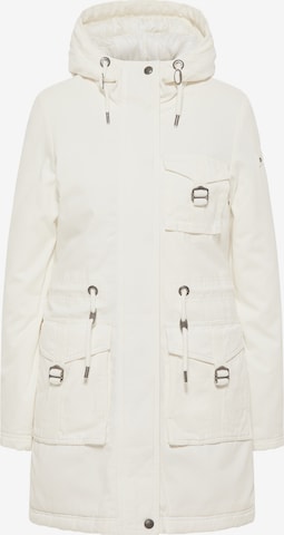 Parka invernale di DreiMaster Vintage in bianco: frontale