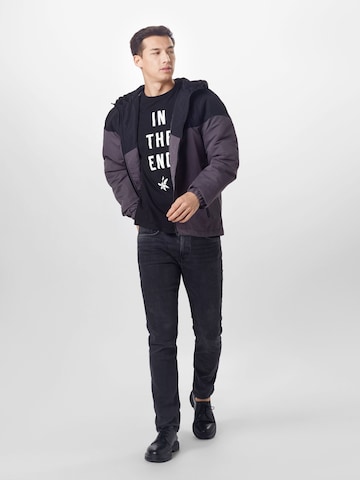 Urban Classics Between-Season Jacket in Black