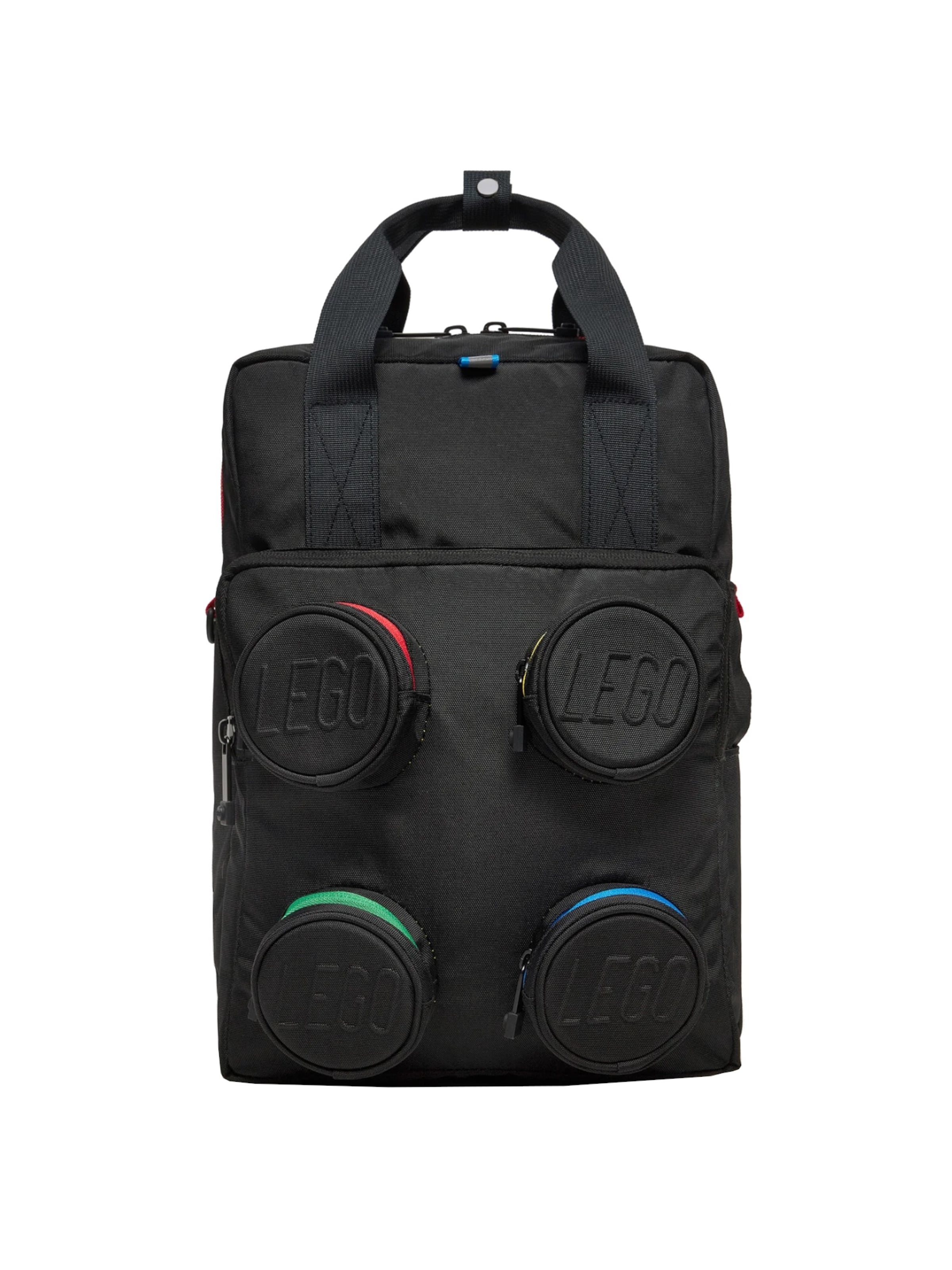 LEGO Rucksack 'Brick'‌‌‌‌‌‌‌‌‌‌ in Schwarz: Vorderseite