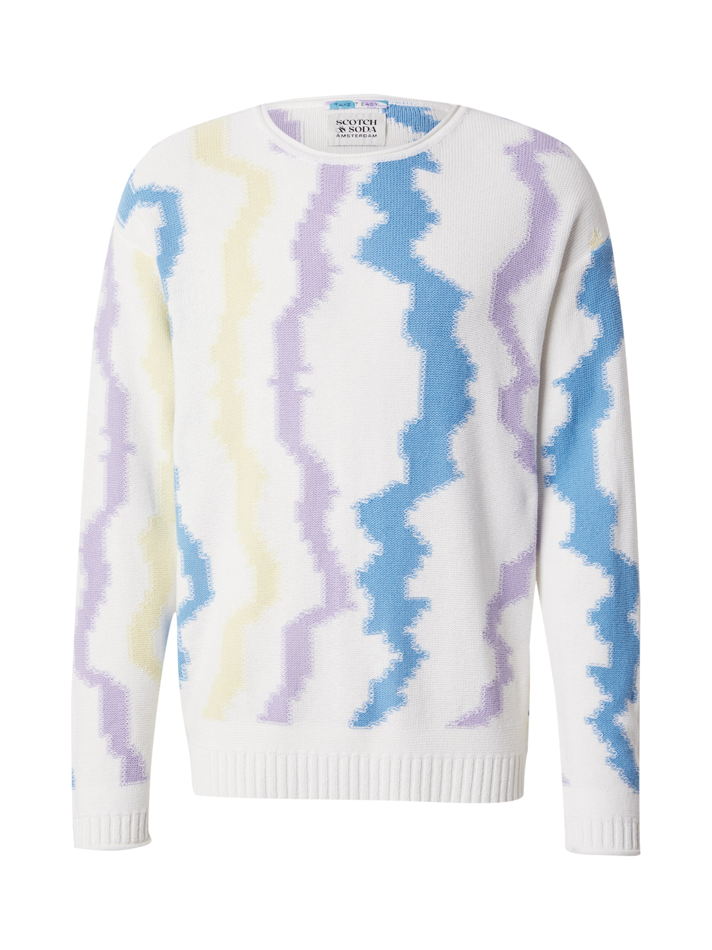 SCOTCH & SODA Πουλόβερ 'Luna' σε λευκό: μπροστά